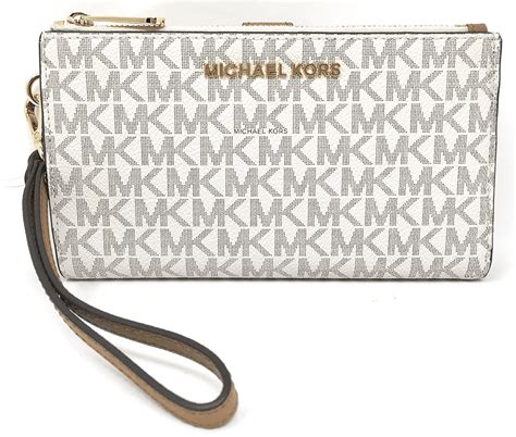 michael kors jet set double zip wristlet wallet|mk jet set large wristlet.